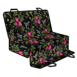 Wild Flowers And Hummingbird Print Pet Car Back Seat Cover