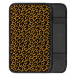 Wild Leopard Knitted Pattern Print Car Center Console Cover