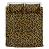 Wild Leopard Knitted Pattern Print Duvet Cover Bedding Set