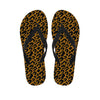 Wild Leopard Knitted Pattern Print Flip Flops