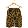 Wild Leopard Knitted Pattern Print Men's Shorts
