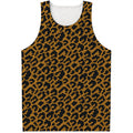 Wild Leopard Knitted Pattern Print Men's Tank Top