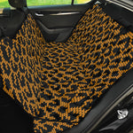 Wild Leopard Knitted Pattern Print Pet Car Back Seat Cover