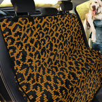 Wild Leopard Knitted Pattern Print Pet Car Back Seat Cover