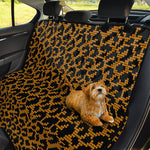 Wild Leopard Knitted Pattern Print Pet Car Back Seat Cover