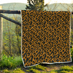 Wild Leopard Knitted Pattern Print Quilt
