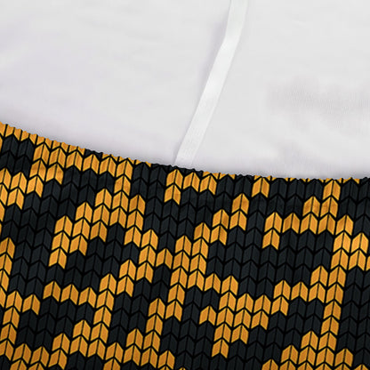 Wild Leopard Knitted Pattern Print Sofa Cover