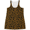 Wild Leopard Knitted Pattern Print Women's Racerback Tank Top