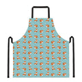 Winter Fox Pattern Print Apron