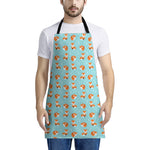 Winter Fox Pattern Print Apron