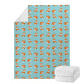 Winter Fox Pattern Print Blanket