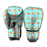 Winter Fox Pattern Print Boxing Gloves