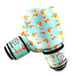 Winter Fox Pattern Print Boxing Gloves