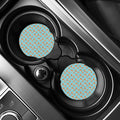 Winter Fox Pattern Print Car Coasters