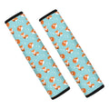 Winter Fox Pattern Print Car Seat Belt Covers