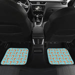 Winter Fox Pattern Print Front and Back Car Floor Mats