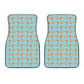 Winter Fox Pattern Print Front Car Floor Mats