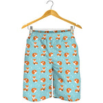 Winter Fox Pattern Print Men's Shorts