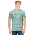 Winter Fox Pattern Print Men's T-Shirt
