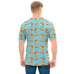 Winter Fox Pattern Print Men's T-Shirt