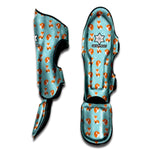 Winter Fox Pattern Print Muay Thai Shin Guard