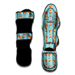 Winter Fox Pattern Print Muay Thai Shin Guard
