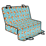 Winter Fox Pattern Print Pet Car Back Seat Cover