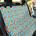 Winter Fox Pattern Print Pet Car Back Seat Cover