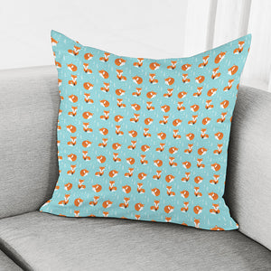 Winter Fox Pattern Print Pillow Cover