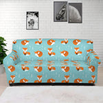Winter Fox Pattern Print Sofa Cover