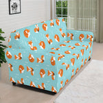 Winter Fox Pattern Print Sofa Cover