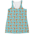 Winter Fox Pattern Print Women's Racerback Tank Top