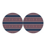 Winter Holiday Knitted Pattern Print Car Coasters