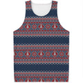 Winter Holiday Knitted Pattern Print Men's Tank Top