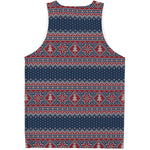 Winter Holiday Knitted Pattern Print Men's Tank Top
