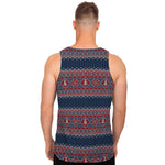 Winter Holiday Knitted Pattern Print Men's Tank Top