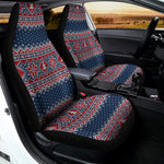 Winter Holiday Knitted Pattern Print Universal Fit Car Seat Covers