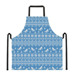 Winter Ski Knitting Pattern Print Apron