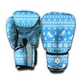 Winter Ski Knitting Pattern Print Boxing Gloves