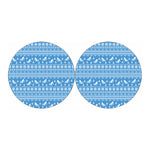 Winter Ski Knitting Pattern Print Car Coasters