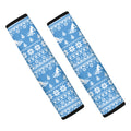 Winter Ski Knitting Pattern Print Car Seat Belt Covers