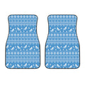 Winter Ski Knitting Pattern Print Front Car Floor Mats
