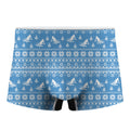Winter Ski Knitting Pattern Print Men's Boxer Briefs