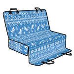 Winter Ski Knitting Pattern Print Pet Car Back Seat Cover
