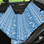 Winter Ski Knitting Pattern Print Pet Car Back Seat Cover