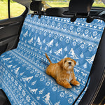 Winter Ski Knitting Pattern Print Pet Car Back Seat Cover