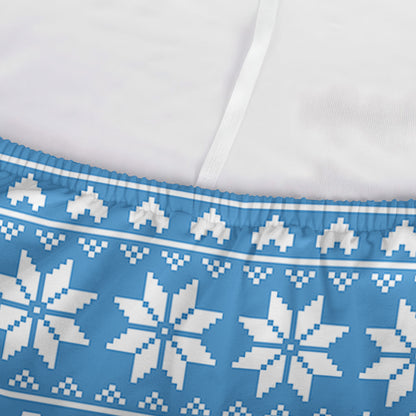 Winter Ski Knitting Pattern Print Sofa Cover