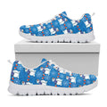 Winter Snowman Pattern Print White Running Shoes