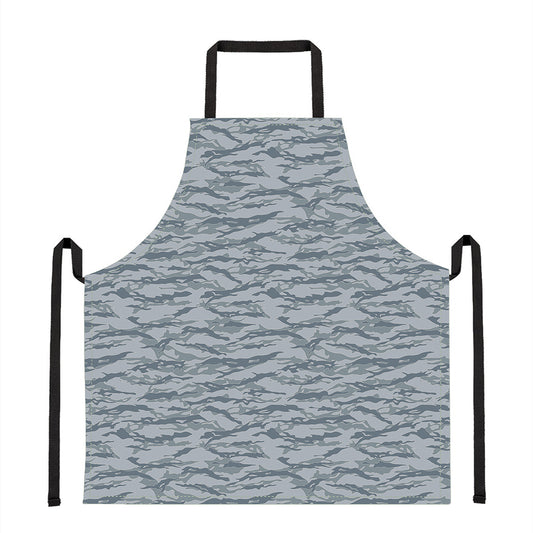 Winter Tiger Stripe Camo Pattern Print Apron