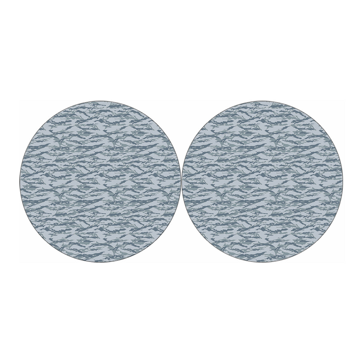 Winter Tiger Stripe Camo Pattern Print Car Coasters